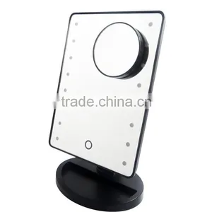 Touch Sensor Battery Operated Table Mirror With LED Light thumbnail-1