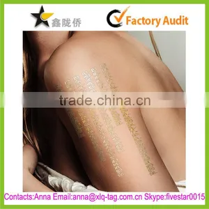 2015 New Design Most Popular Custom Flash Tattoo Gold thumbnail-1