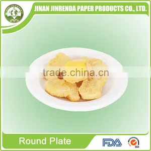 Eco-friendly Sugarcane Tableware 6 Inch Round Plates thumbnail-1