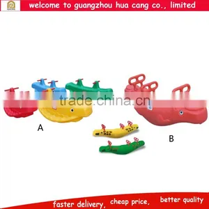 Kindergarten Toys Plastic Spring Rocking Horse, Plush Deer Rocking Horse, Outdoor Rocking Horse thumbnail-4