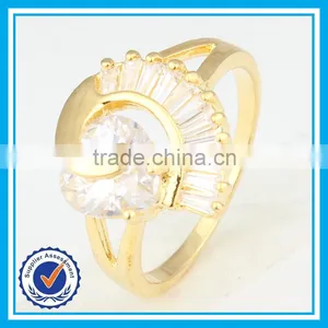 Cheap Price Peacock Design Ring Fashion Crystal Gold Peacock Ring thumbnail-1