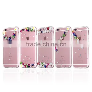 For Samsung S3/s4/s5/s6/s6edge/ s6 Edge Plus/ S7/S7edge,Crystal Diamond Blue Case thumbnail-1