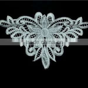 Polyester Thread Embroidered Lace Fabric Water-soluable Guipure Lace Accessory for Sexy Lingerie thumbnail-1