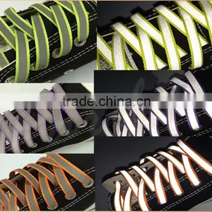 MOQ 100 Pairs Light Reflective Shoelaces Under UV Blacklight thumbnail-5