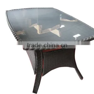 Outdoor K/D PE Rattan Table With Ceramic Table Top thumbnail-6