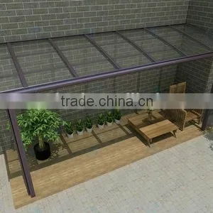 DIY Gazebo Canopy Made of Aluminum Polycarbonate for Patio Cover thumbnail-1