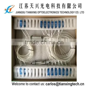 China Factory Mini Type 0.9mm 1M Fanout SC PC 1x8 Optical Fiber Splitter thumbnail-2
