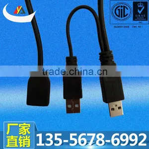 Professional Manufacturer of Usb 2 in 1 Male to Female Extension Cable for Charging thumbnail-1