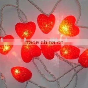 X' Mas Red Heart-shaped Led String Light thumbnail-1