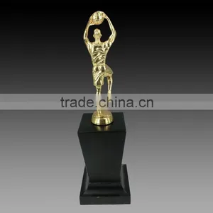 Basketball Cup Golden Manscore a Basket Awards With Black K9 Crystal Base Factory Direct Customized Sports Trophy thumbnail-2