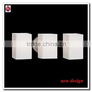 Zhongshan Wall Light Fittings With Glass Shade and Metal in Satin Nickel Backplate thumbnail-1
