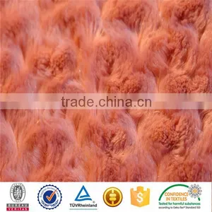 Embossed Rose Swirl Plush Home Textile Fabric for Carpet thumbnail-5