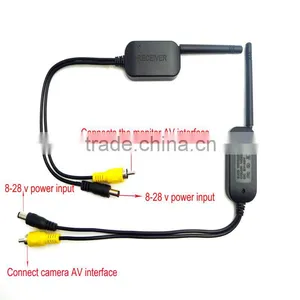 2.4G 200mW Wireless Video Transmitter & Receiver for Vehicle Backup/Front Car Camera thumbnail-2