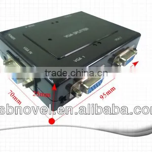250MHZ VGA 4 Port Splitter With Led Light and Switch thumbnail-5