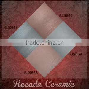 Grade AAA 3d Glazed Metal Metallic Ceramic Floor Tile Price 60x60 thumbnail-1