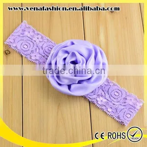 Handmade Knit Big Flower Baby Crochet Headbands thumbnail-5