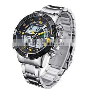 WEIDE WH1104-5 Latest Watches Design For Men Stainless Steel Watch Big Dial Mans Watch thumbnail-5