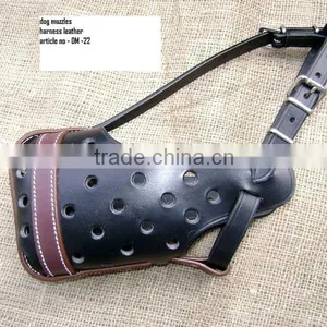 Wholesale Luxury New Design Genuine Leather Dog Muzzle thumbnail-3