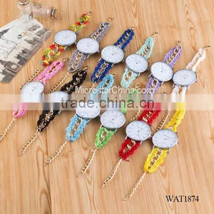 New Classic Geneva Ethnic Braided Analog Nailed Chain Watch thumbnail-6