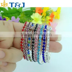 Ss>>>2015 Hot Sale Children Cute Bracelets Multicolor Crystal Tennis Bracelets thumbnail-1
