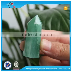 Factory Supply Home Decor Green Aventurine Crystal Column thumbnail-1