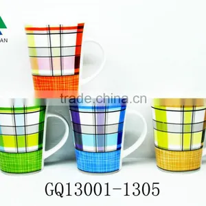 Liling 12oz Fine Bone China Dinnerware Gift Mug With Drawing in Korean Style thumbnail-1