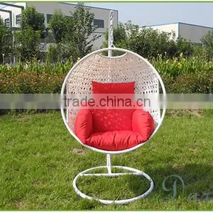 White Unique Grand Basket Wicker Furniture thumbnail-1