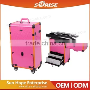 Guangzhou Factory Professional Makeup Wholesale Trolley Case thumbnail-3