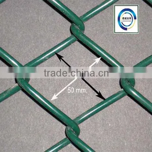 50*50mm Pvc Coated Welded Chain Link Fence Panels Anping Fence Factory thumbnail-1