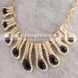 Fashion Charm Women Necklace Water Drop Metal Necklace Wholesale thumbnail-5