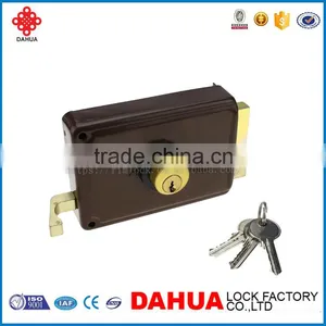 High Quality Double Cylinder Control Rim Door Lock P30n Brass Lock thumbnail-2