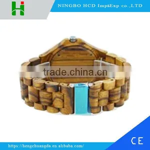 Eco-friendly Zebra Wood Watch With Customer 's Design Logo thumbnail-3
