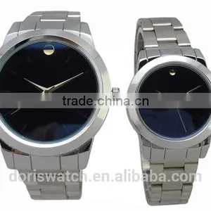 Sapphire Glass Slim Leather Watches Women , Slim Couple Lover Wrist Watches thumbnail-1