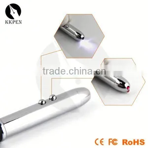 Office Plastic Ball Pen Acrylic Pen Stand Laser Pointer Led Light Stylus Touch Pen thumbnail-1