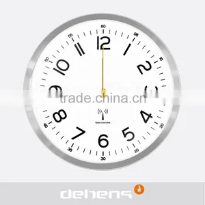 DEHENG Arched Glass Promotional Wall Clock Radio Controlled thumbnail-1