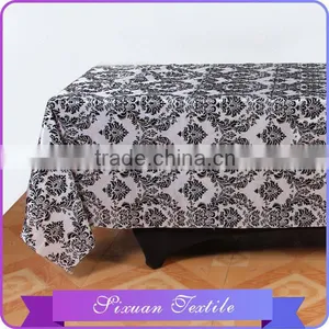 Classical Baroque Flocked Table Cloth thumbnail-1