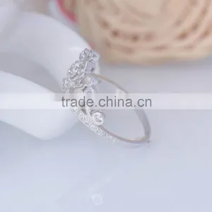 925 Sterling Silver Queen Princess Crown Ring thumbnail-3