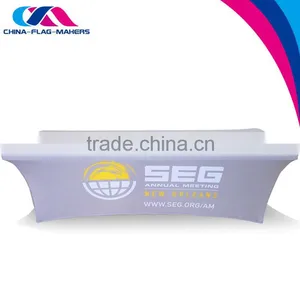 Brand Exposure Custom Polyester Table Cloth , Trade Show Spandex Table Cover thumbnail-3