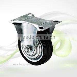 Rubber Heavy Duty Threaded Screw Caster thumbnail-1