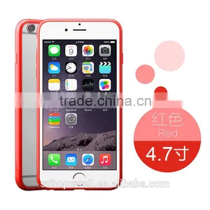 Supply All Kinds of Colorful Frame With Back Clear Cover Cellphone Tpu Case for Iphone 6S thumbnail-4