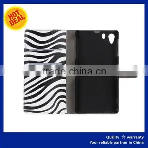 KLT Leopard Print Zebra-stripe Style 5" Inch 6" Inch Leather Case thumbnail-3