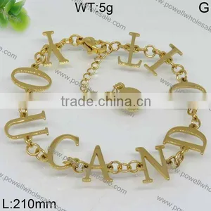 Powell Latest Gold Para Cord Bracelet for Women thumbnail-2