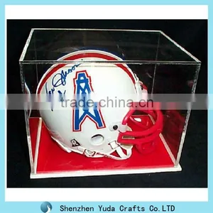 Deluxe Clear Acrylic Football Helmet Display Case/plexiglass Helmet Display Box thumbnail-1