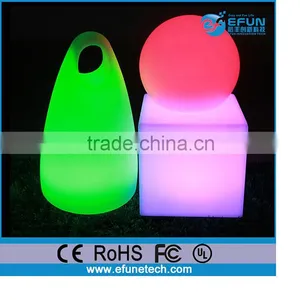 Decorative Illuminated Led Cube Chair Light Cube Seat,rgb Color Changing Led Christmas Light thumbnail-1