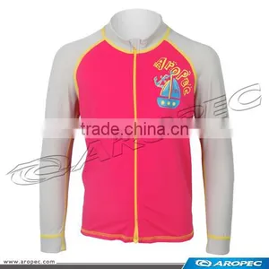 Sweet Kids Lycra Long Sleeve Zipper UV Swim Rash Guard thumbnail-1
