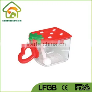 Plastic Heart Shape Condiment Dispenser With Spoon thumbnail-3