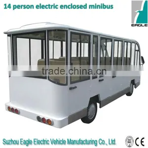Electric Closed Bus, 14 Seater, CE Approved thumbnail-1
