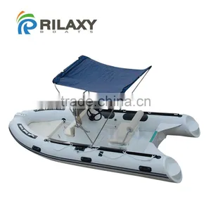 Rilaxy 4.3m 14ft Rigid Inflatable Boat With Center Console thumbnail-5