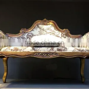 BISINI Solid Wood Long Sofa Chair, Elegant Living Room Leisure Chair, Good Quality Shoe Changing Chair (BF01-X1192) thumbnail-3