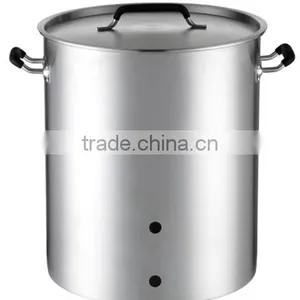 15 Gallon Brew Pot for Home Beer Brewing With Triple Bottom thumbnail-3